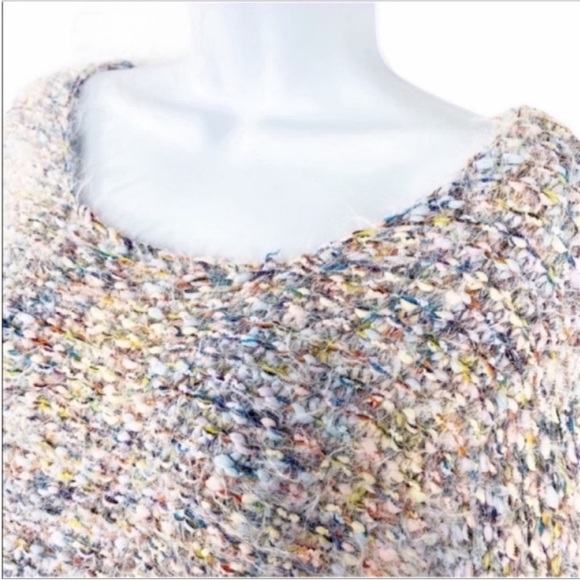 EASEL Multi pastel fuzzy sweater S/M - Picture 2 of 13